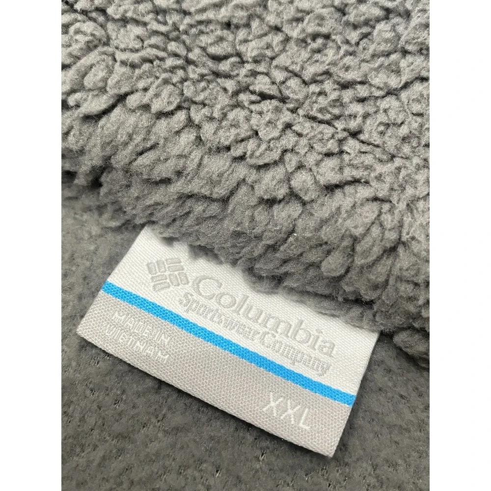 Columbia Rugged Ridge‎ II Sherpa Fleece 1/2 Snap XXL Deep Pile Color block
